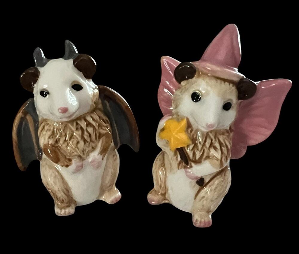 Cracker Barrel possum Costume Salt & Pepper Shakers Bat Fairy Halloween 2026